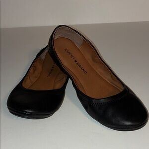 Lucky Brand Women's Elegant Black Flats, 7.5
